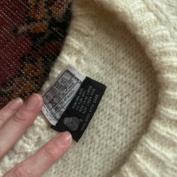 1990's Vintage BABO New Zealand Wool Sheep Intarsia Sweater - Picture 5 of 6